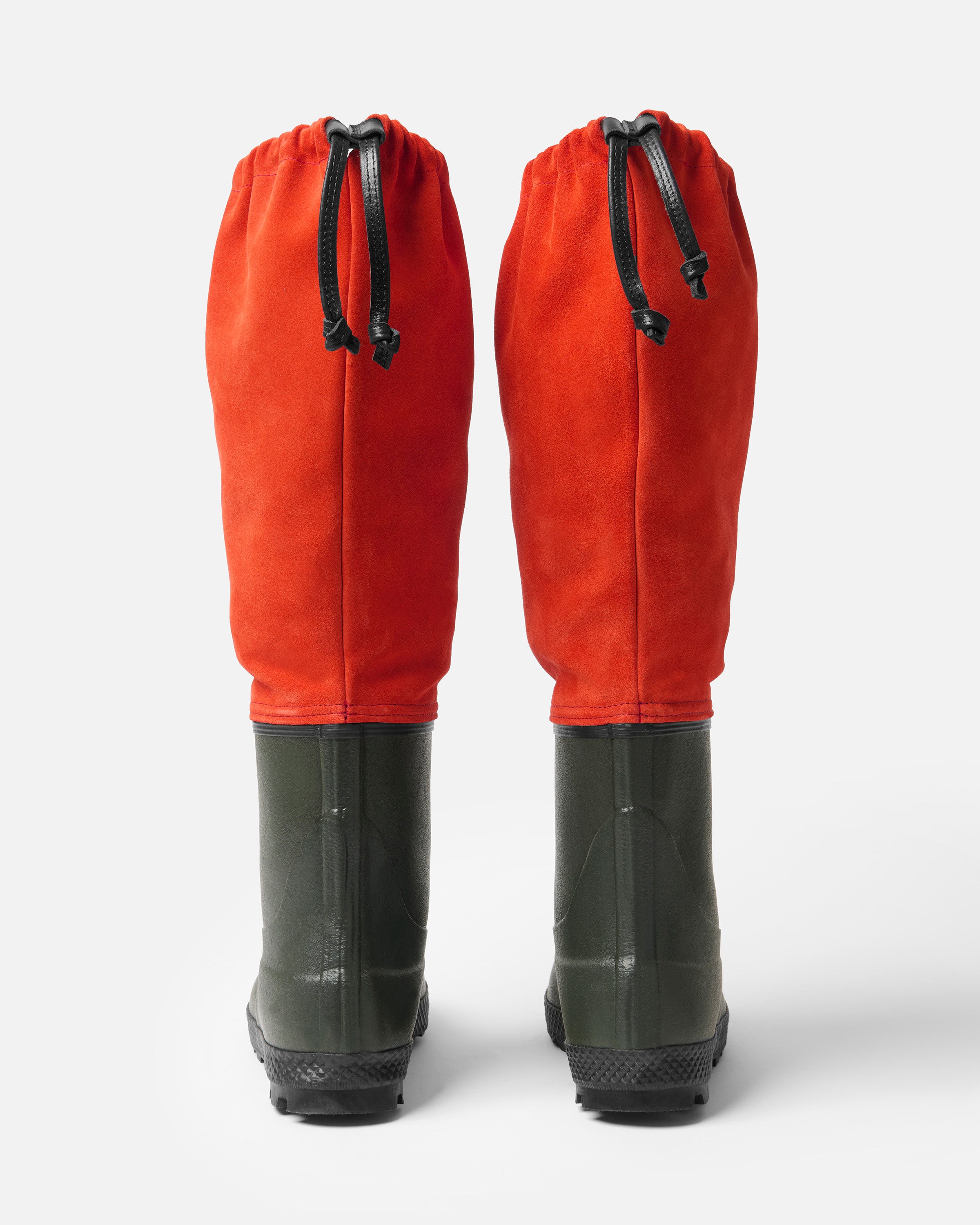 Rain boots velour orange