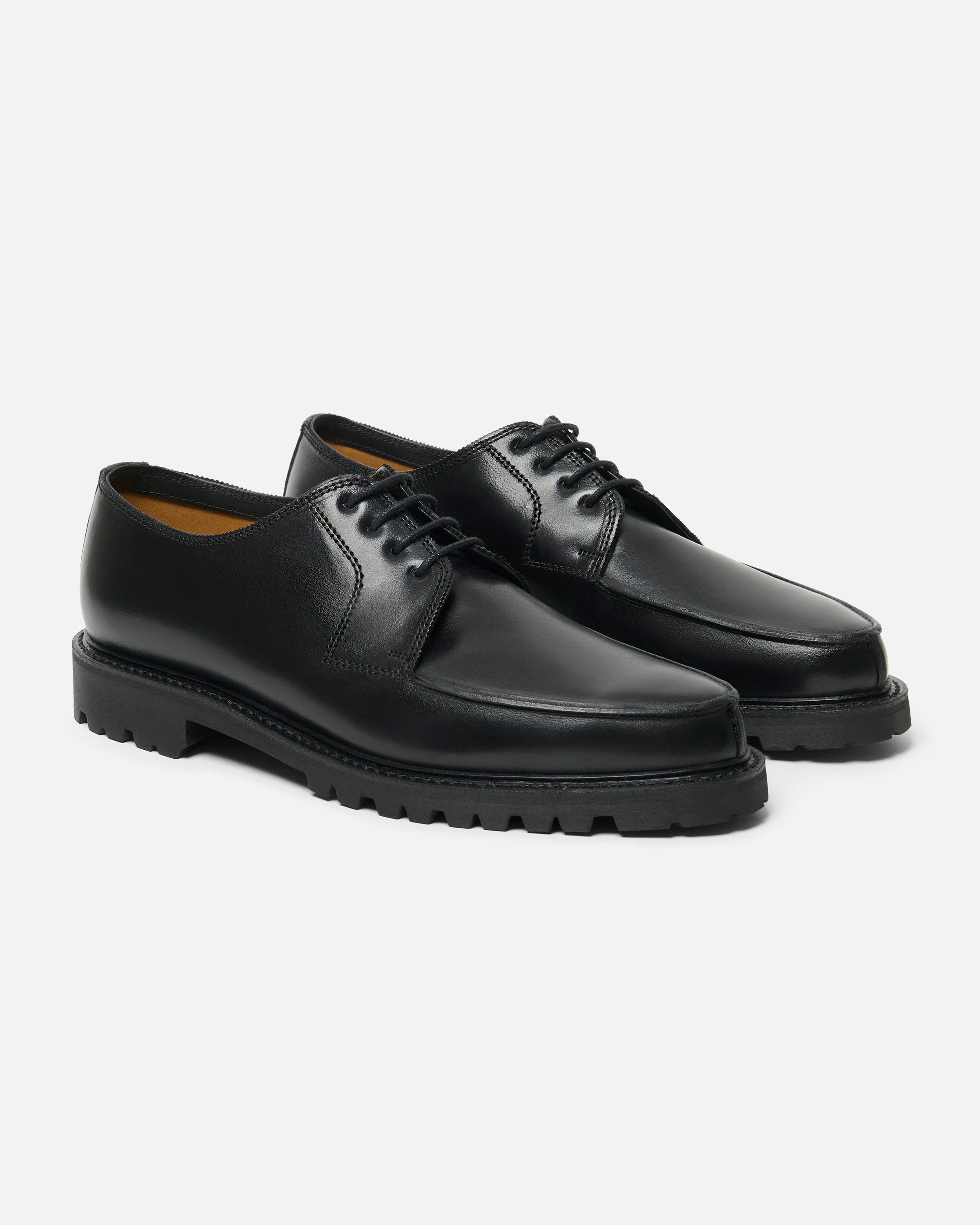 Norwegian derby leather lining black