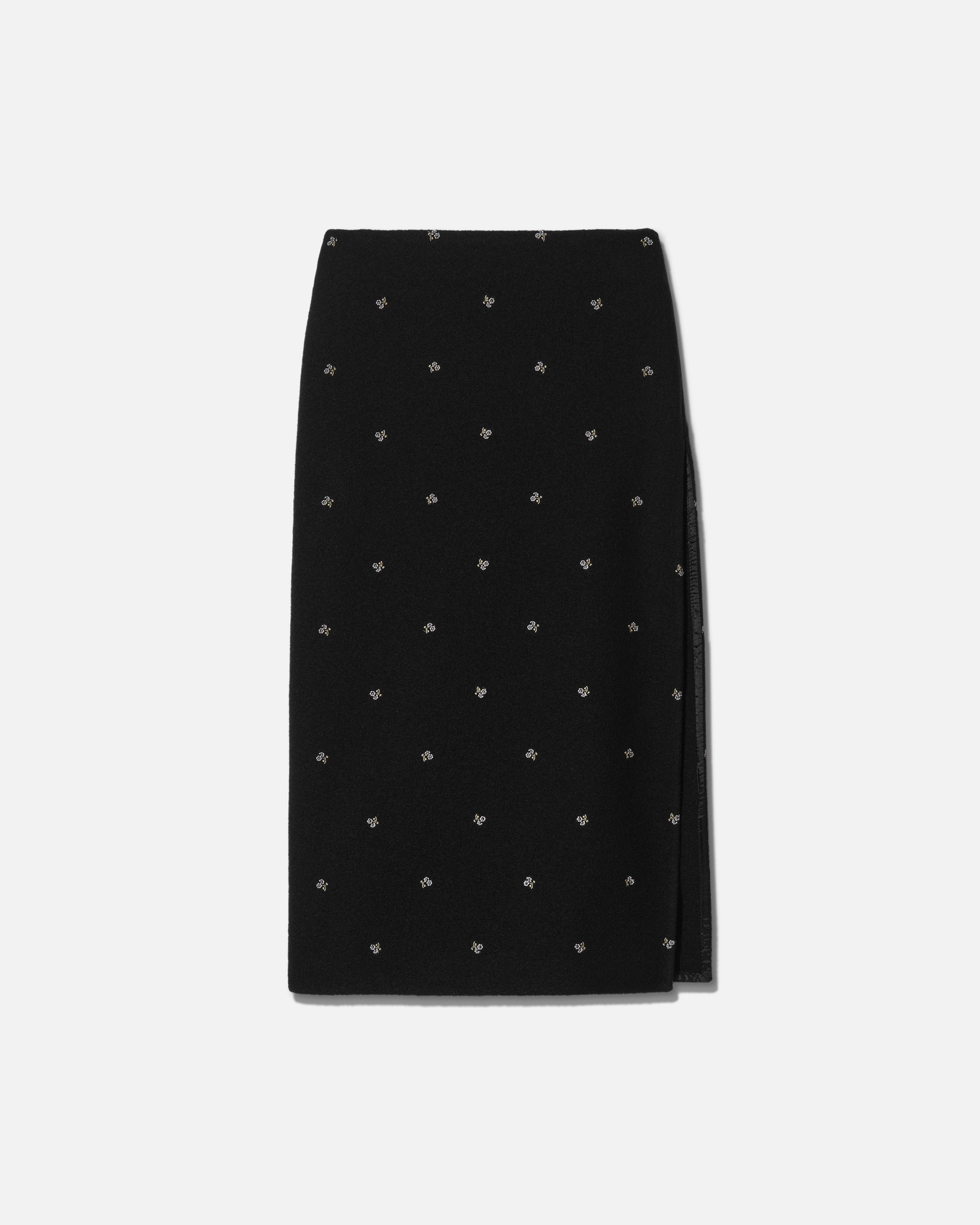 Walker skirt long flowers black