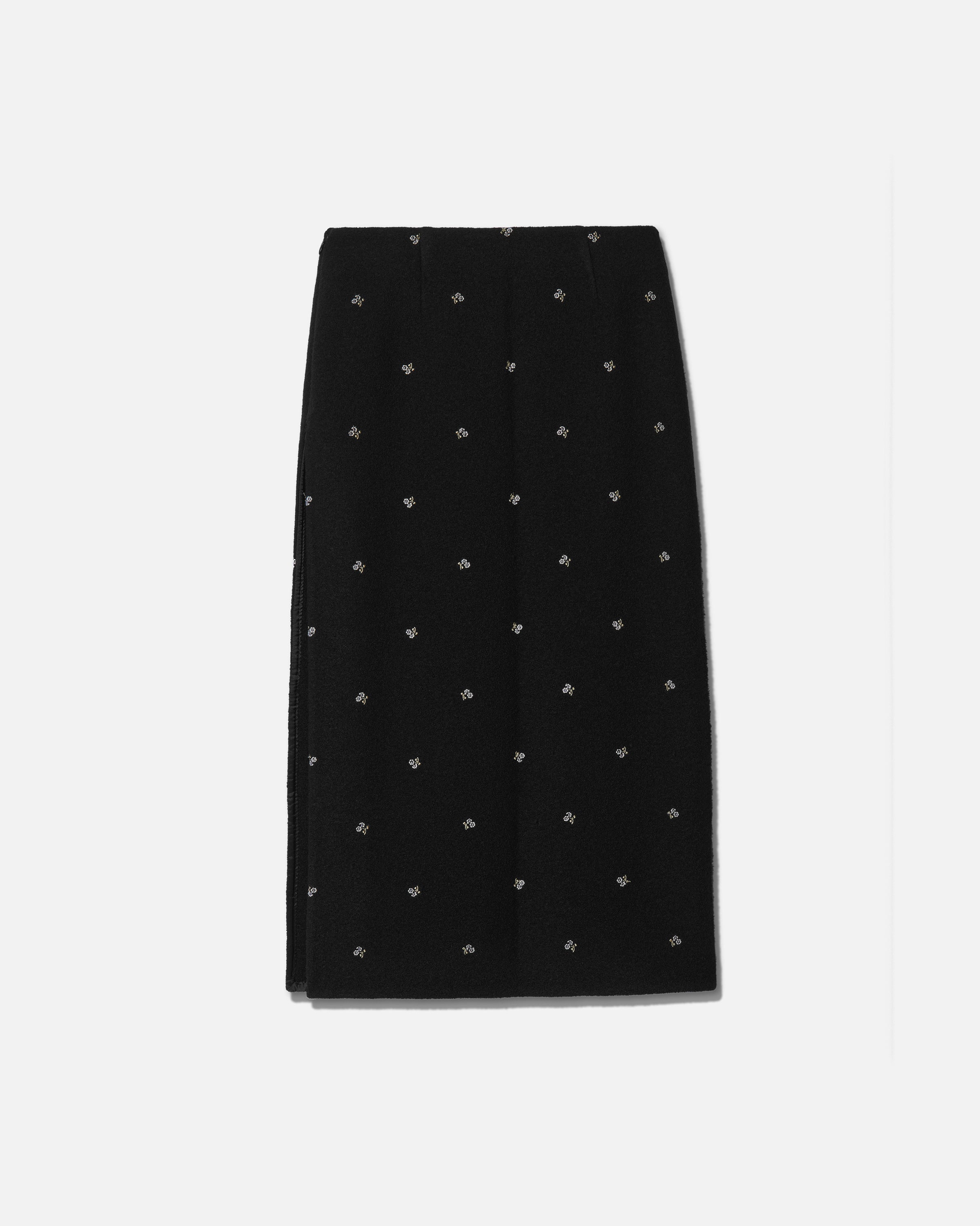 Walker skirt long flowers black