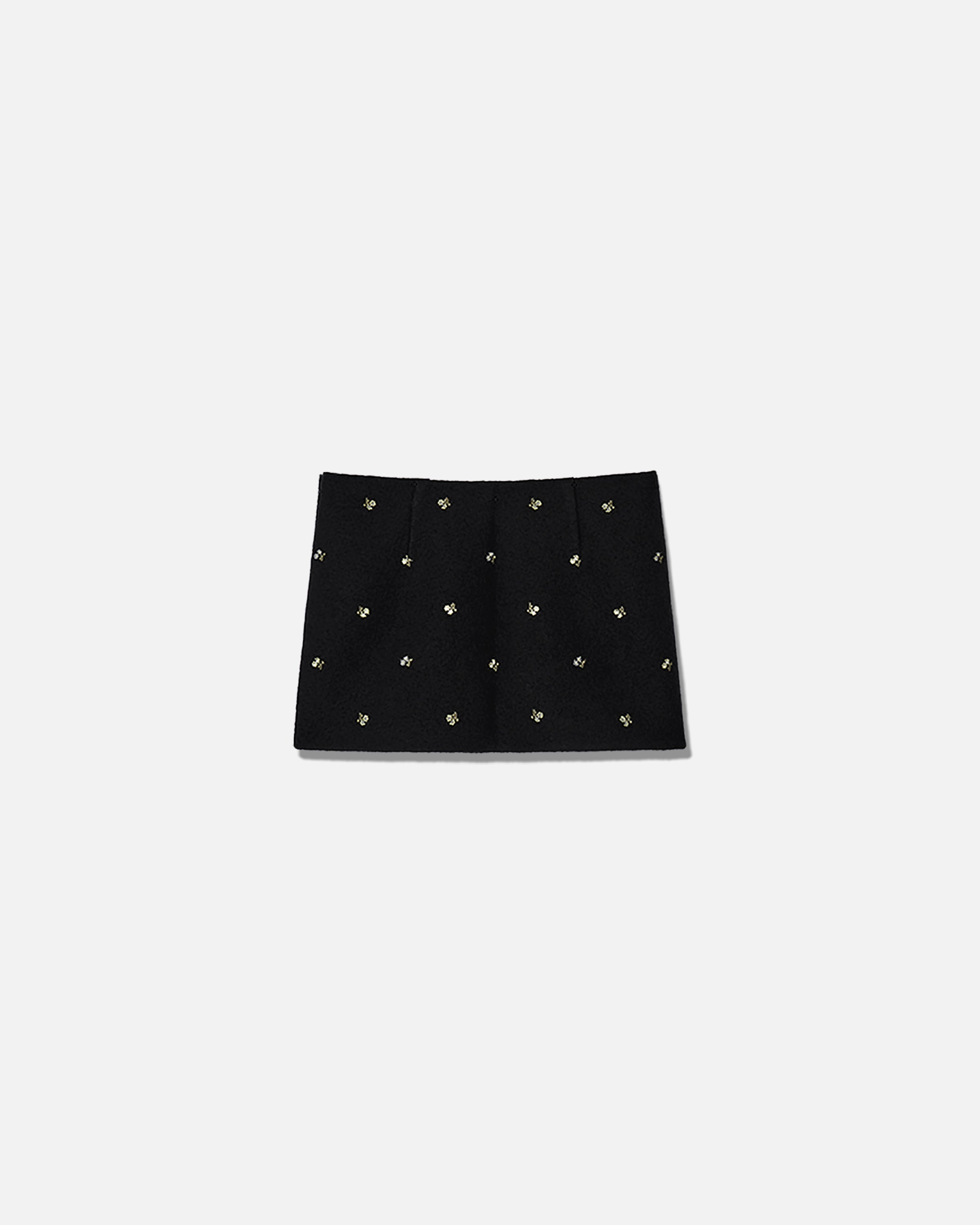 Walker skirt mini flowers black