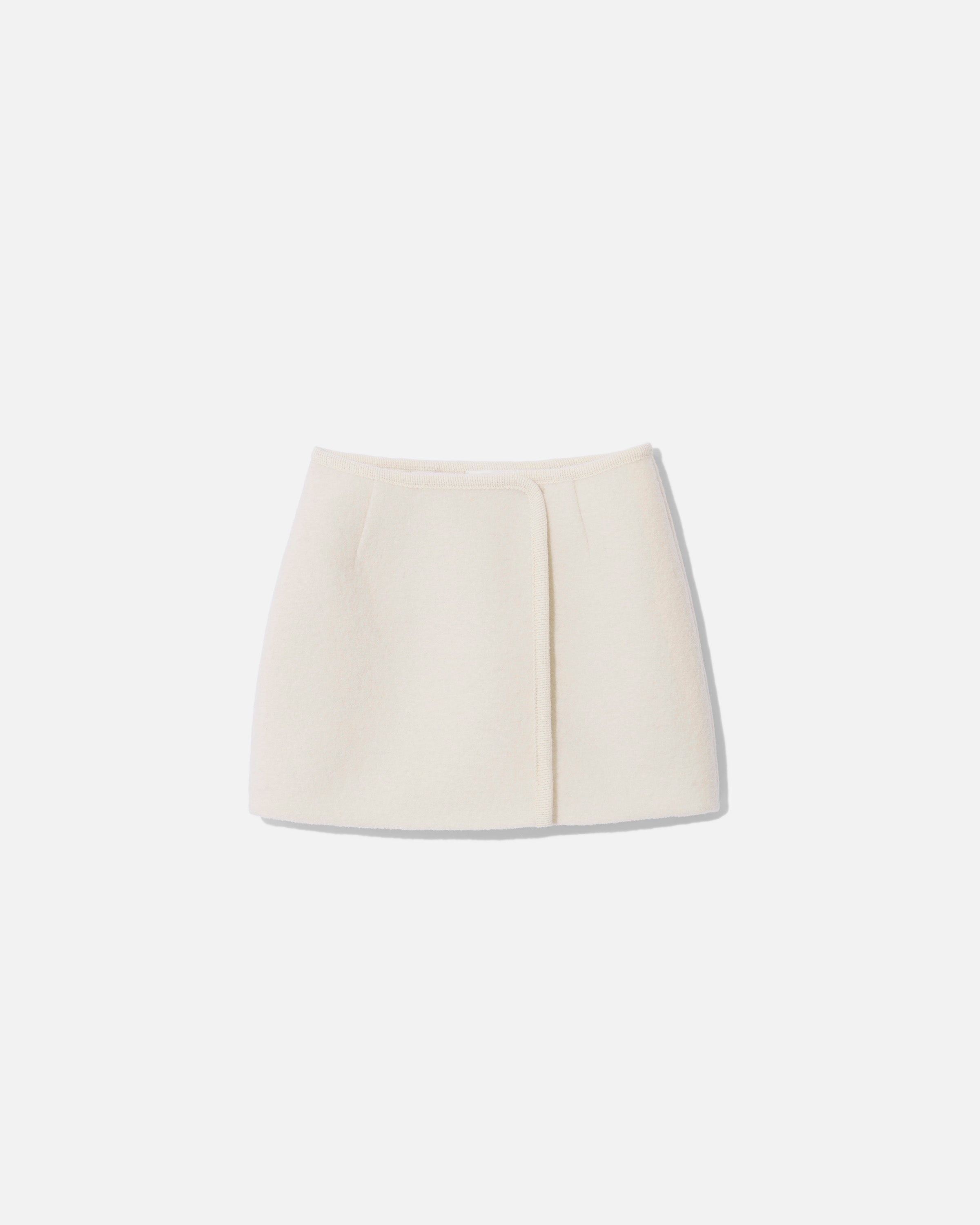 Walker wrap-skirt mini white