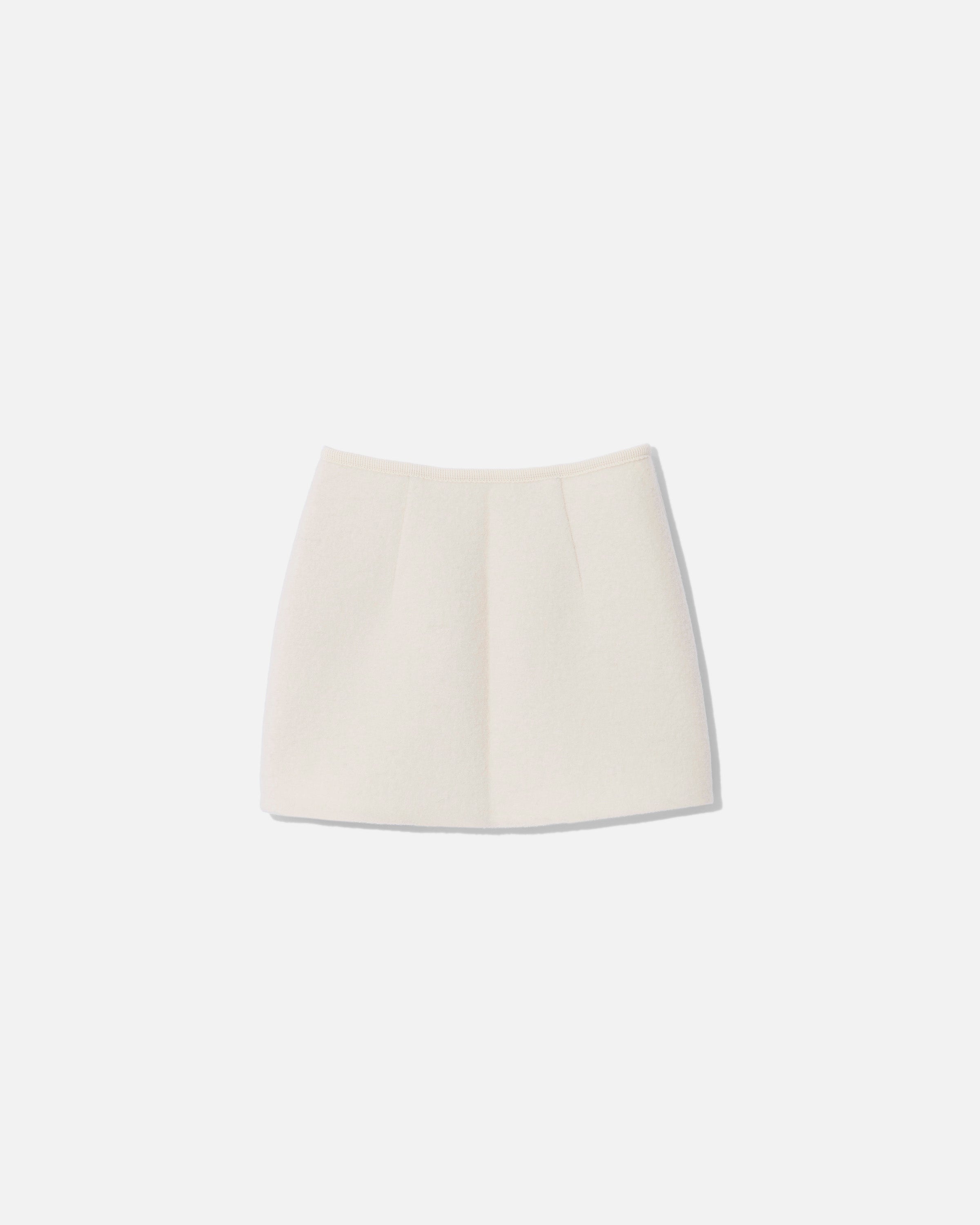 Walker wrap-skirt mini white