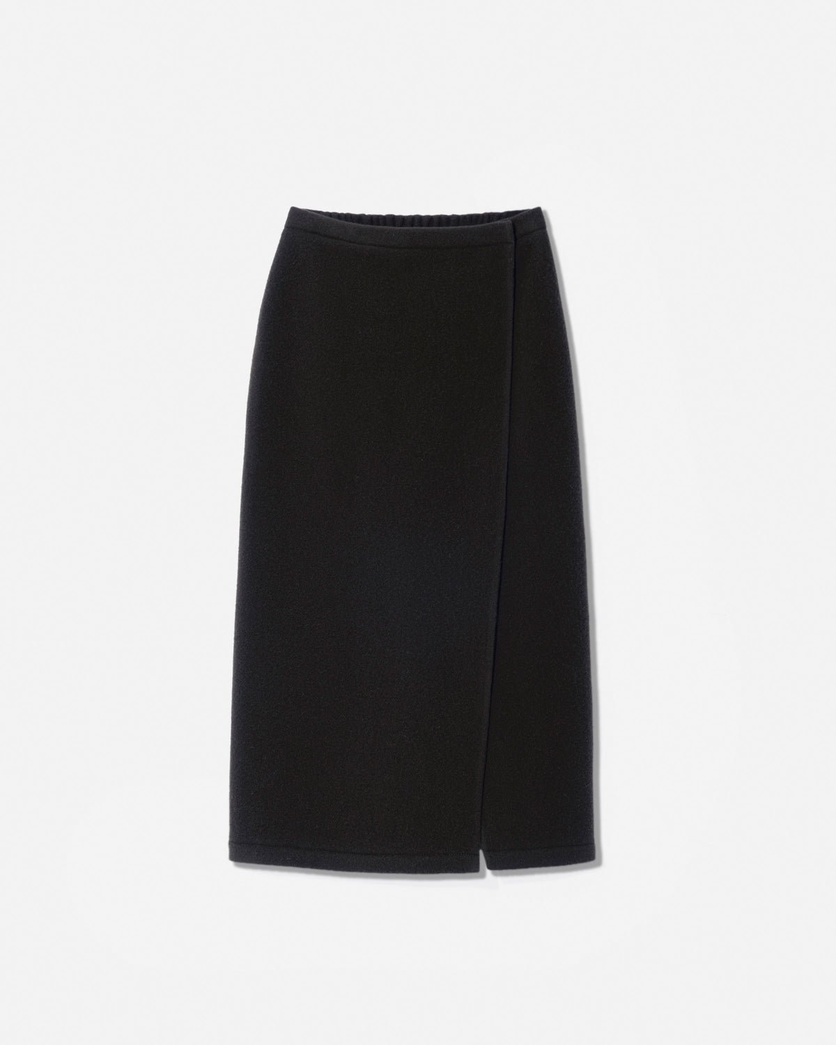 Fleece wrap skirt charbon