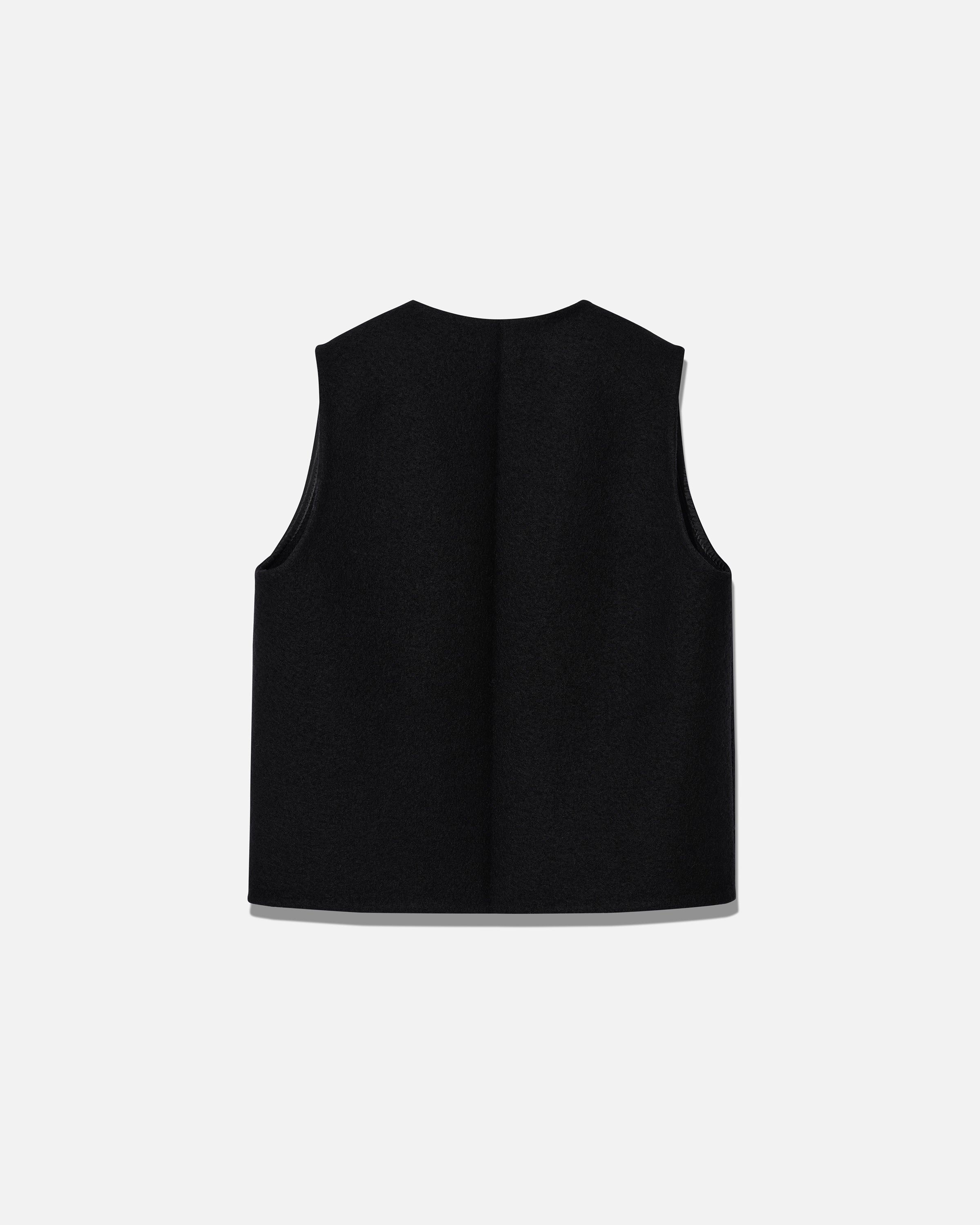 トップス Rier Walker Top - Felted X03 Vest RIER | Walker top black | 100% natural wool | made in