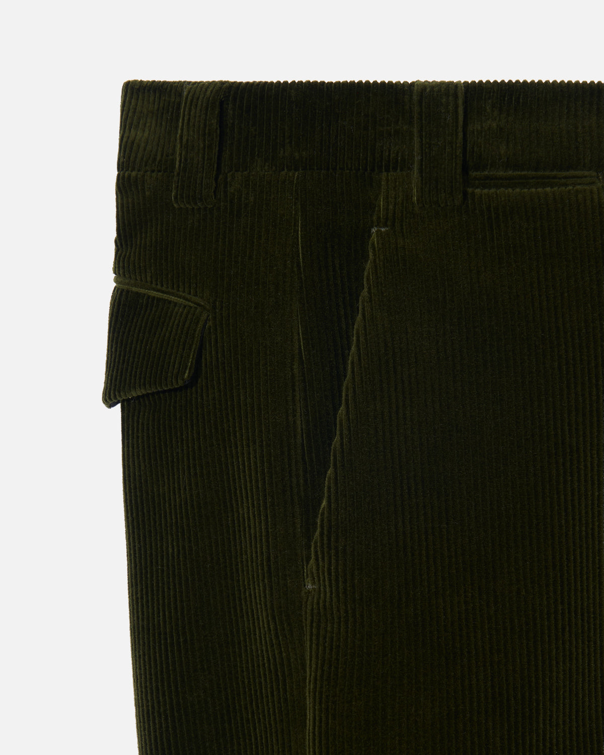 Trousers corduroy forest