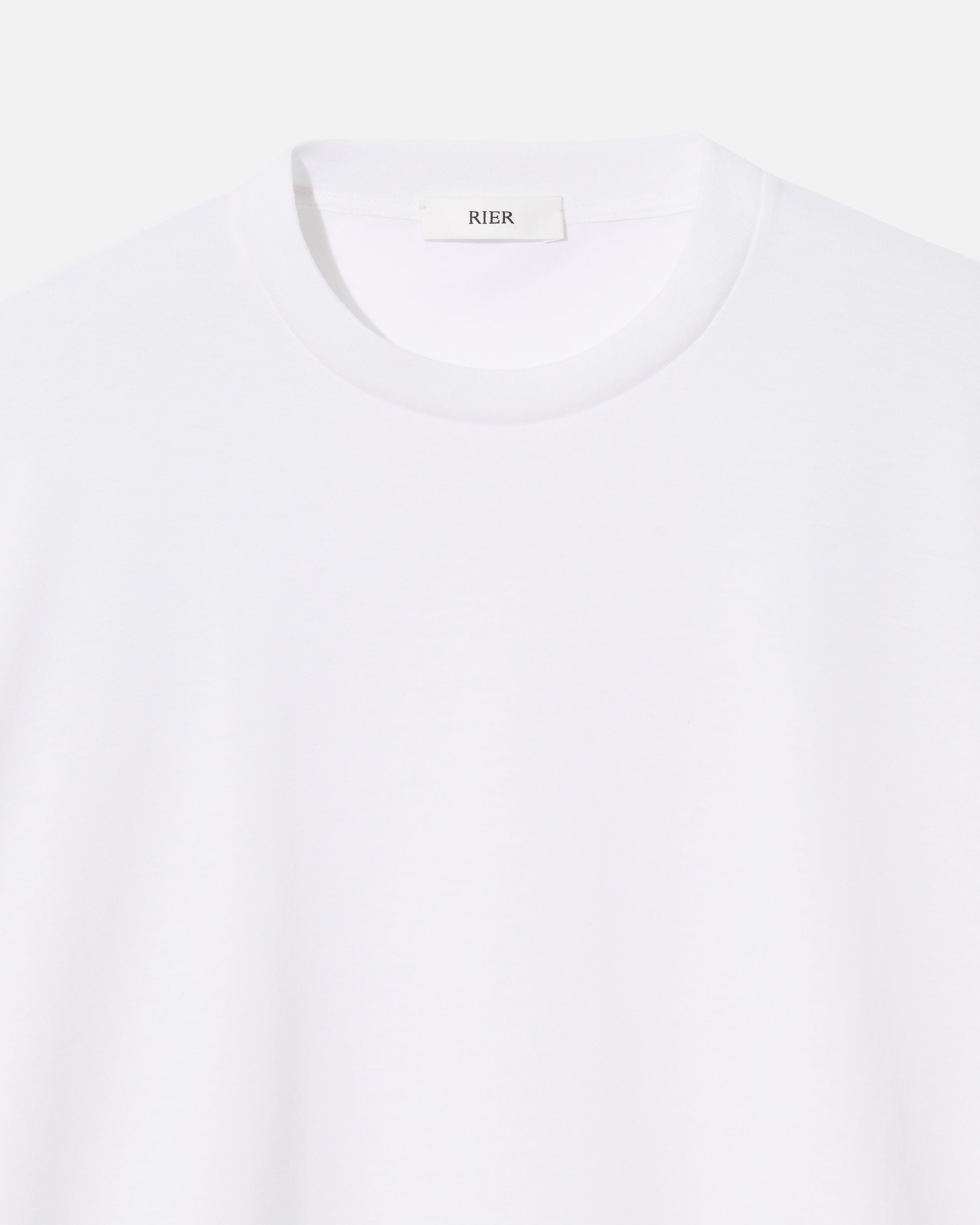 RIER_T-shirt round neck jersey cotton white_4