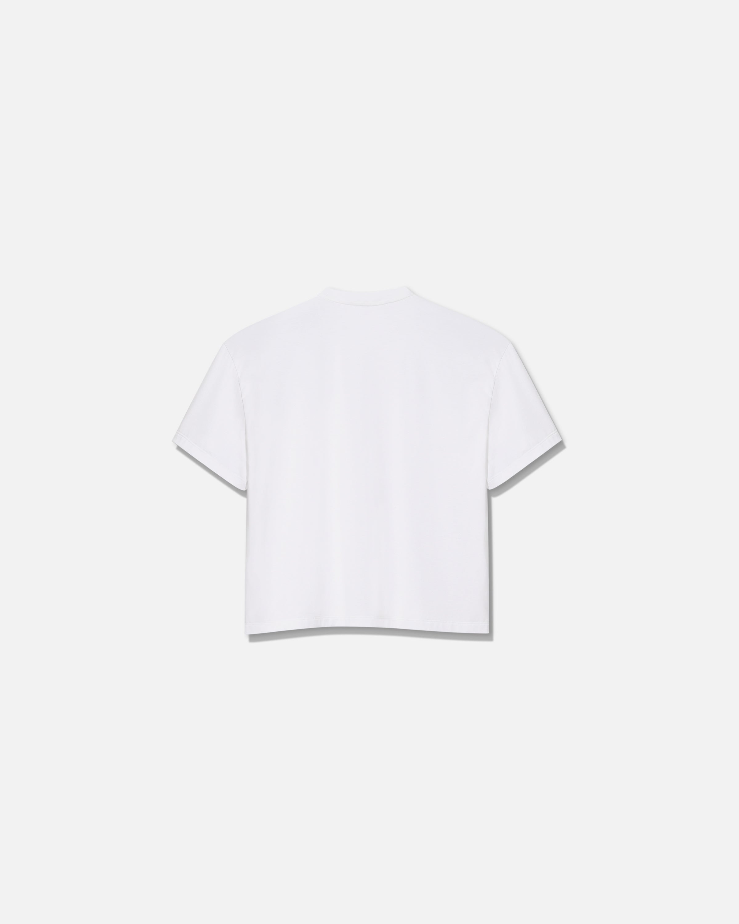 T-shirt V-neck jersey cotton white