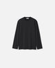 T-shirt round neck jersey cotton black_01