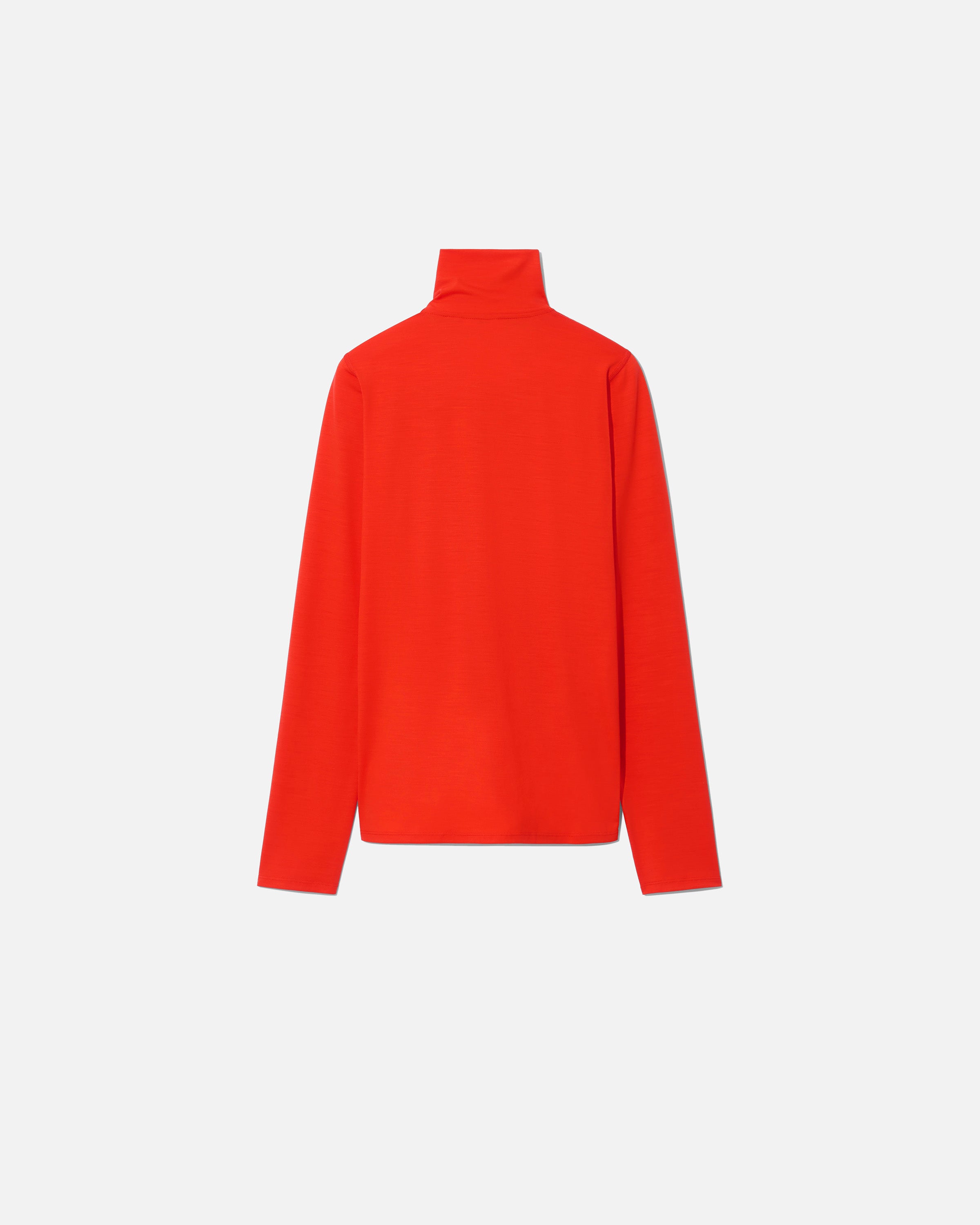 RIER | T-Shirt Turtleneck Jersey Wool Orange | Made in Italy | Rier