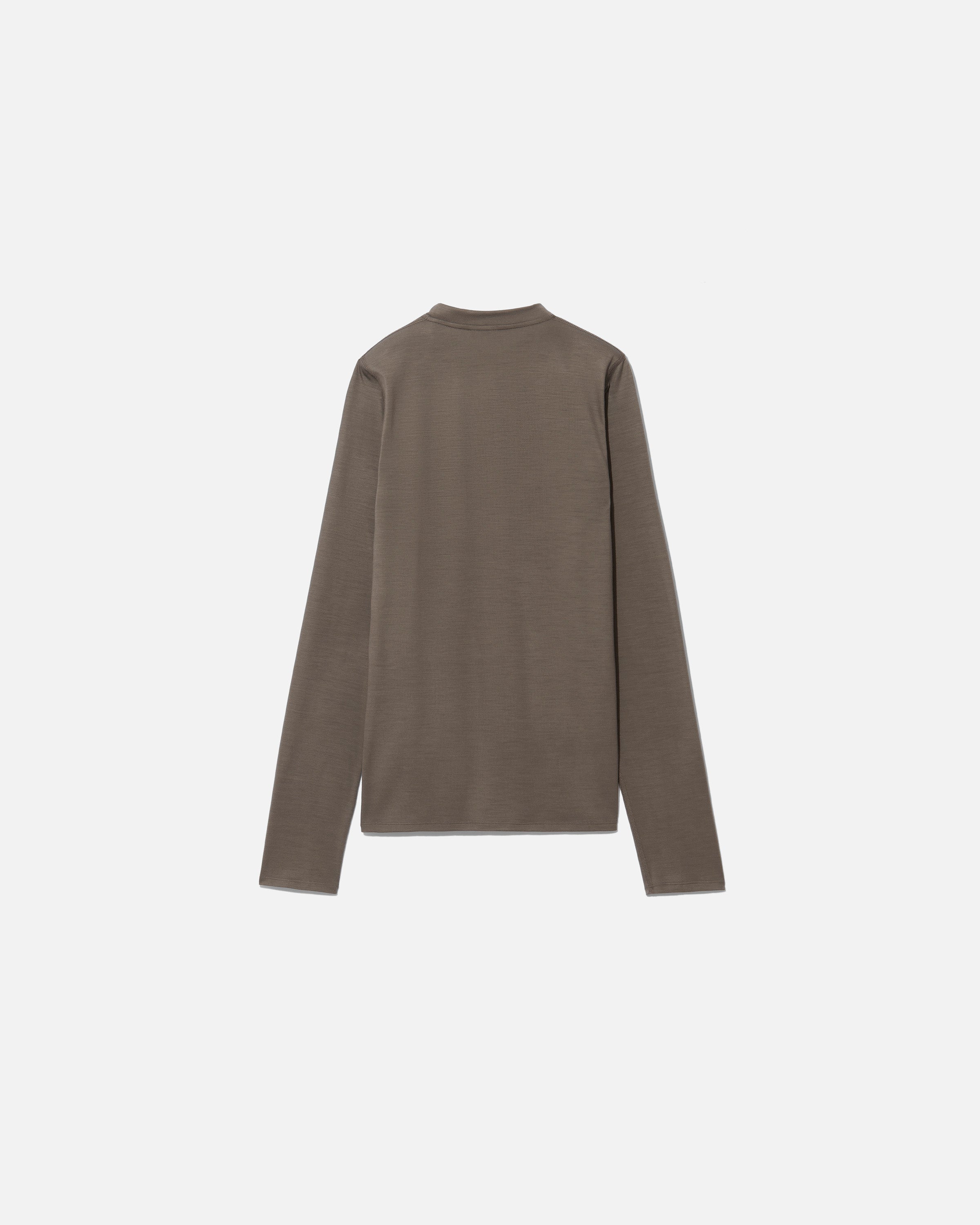 T-shirt roundneck jersey wool camoscio