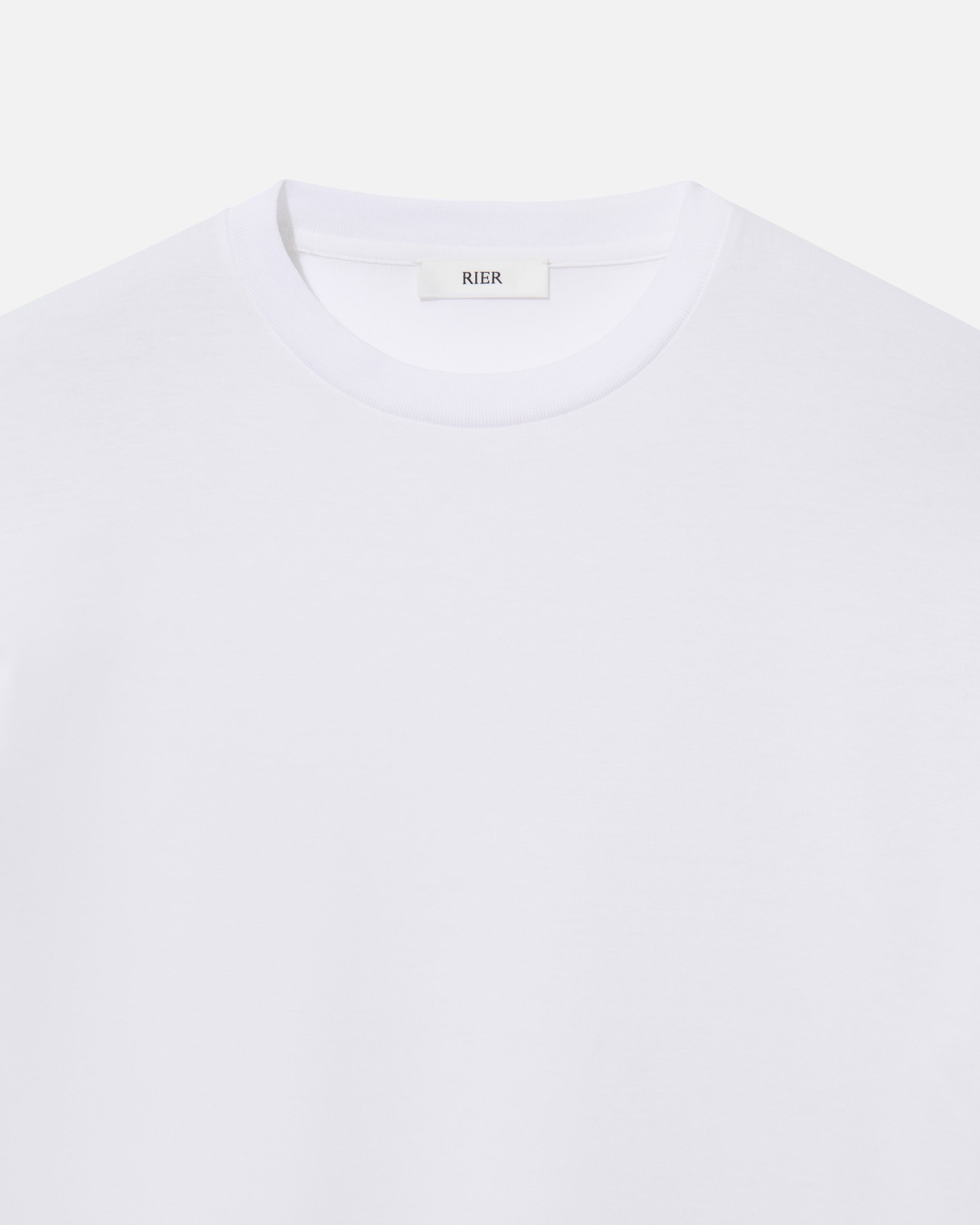 T-shirt roundneck jersey cotton white