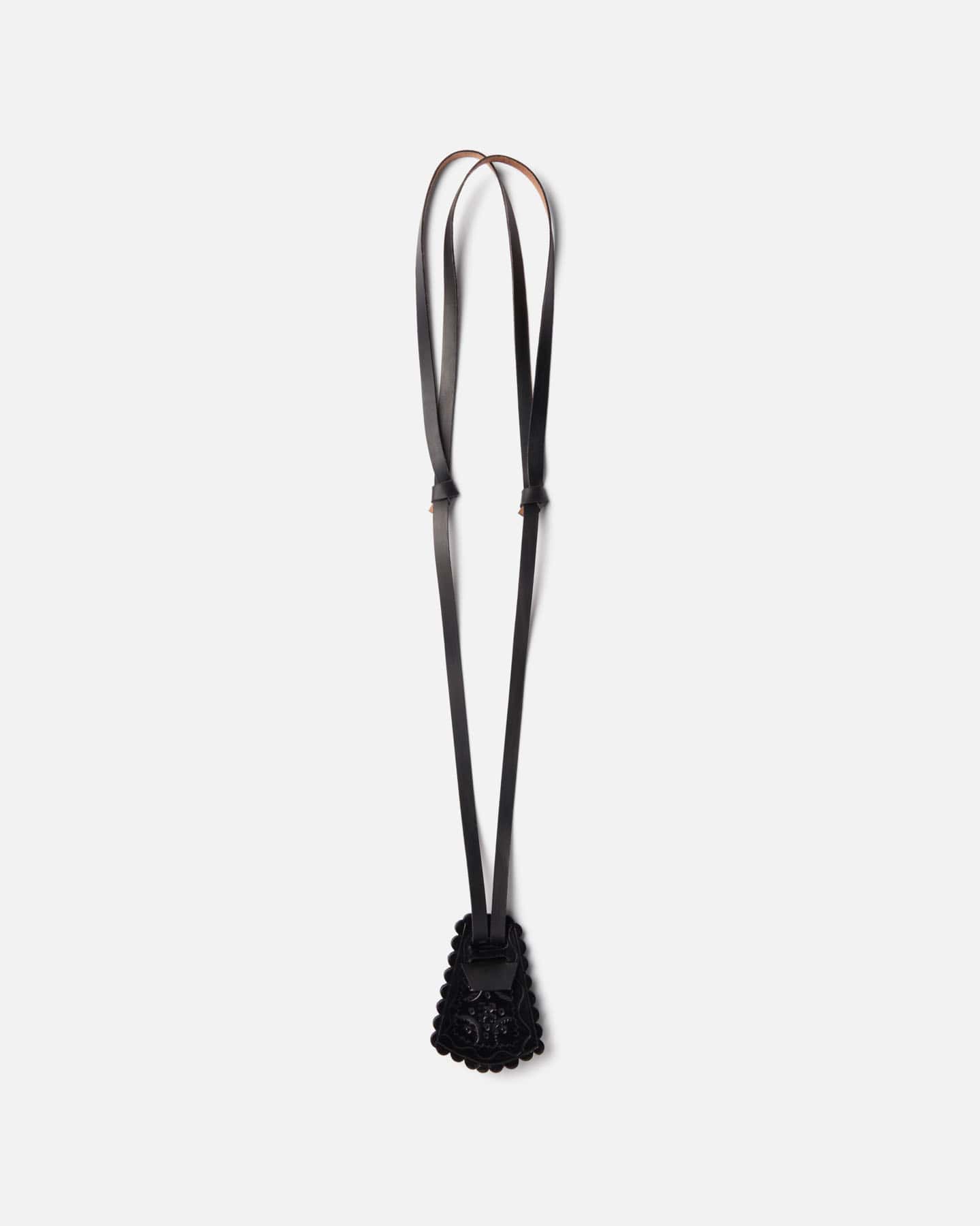 Keyholder necklace trapeze black