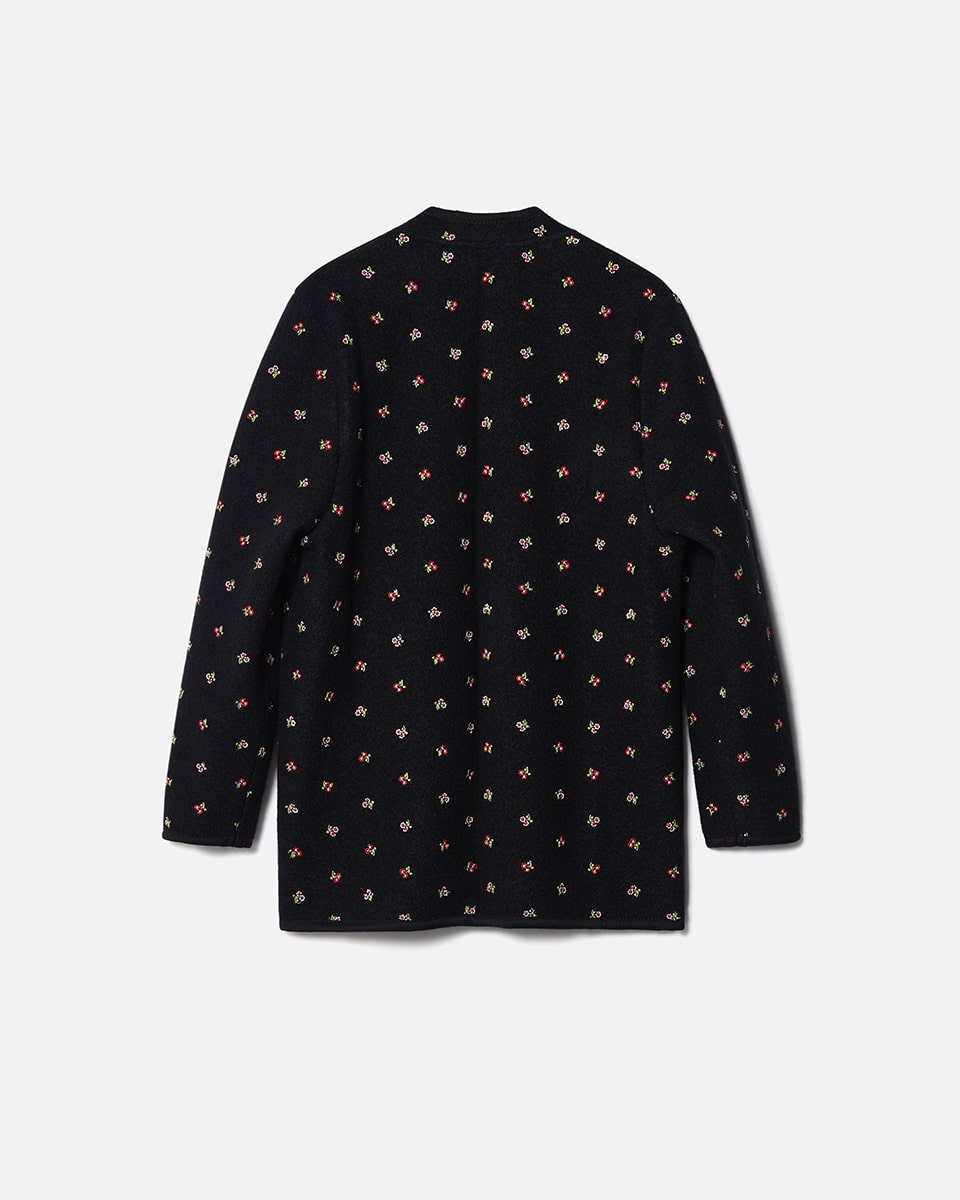 Walker jacket flowers black