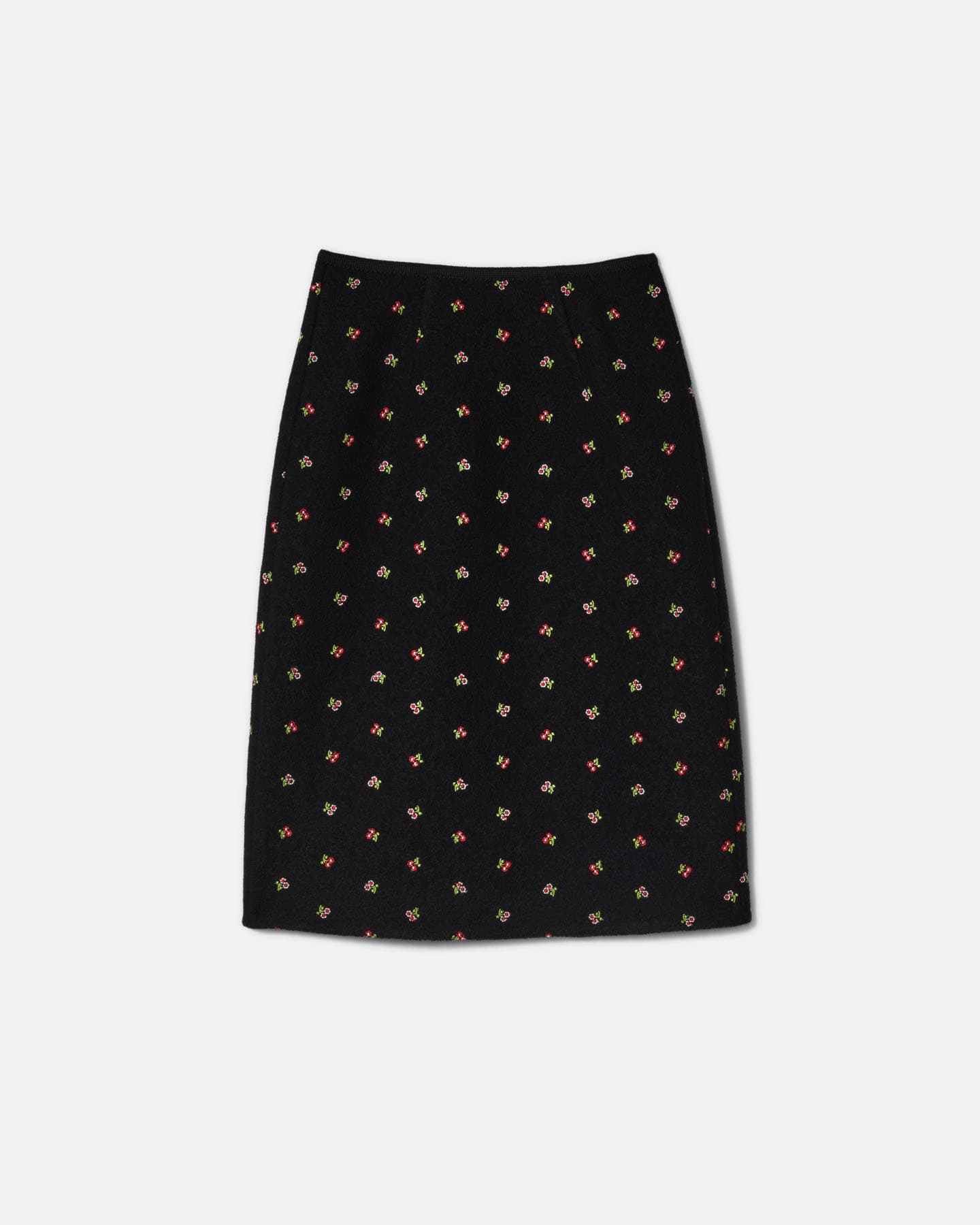 Walker skirt flowers black